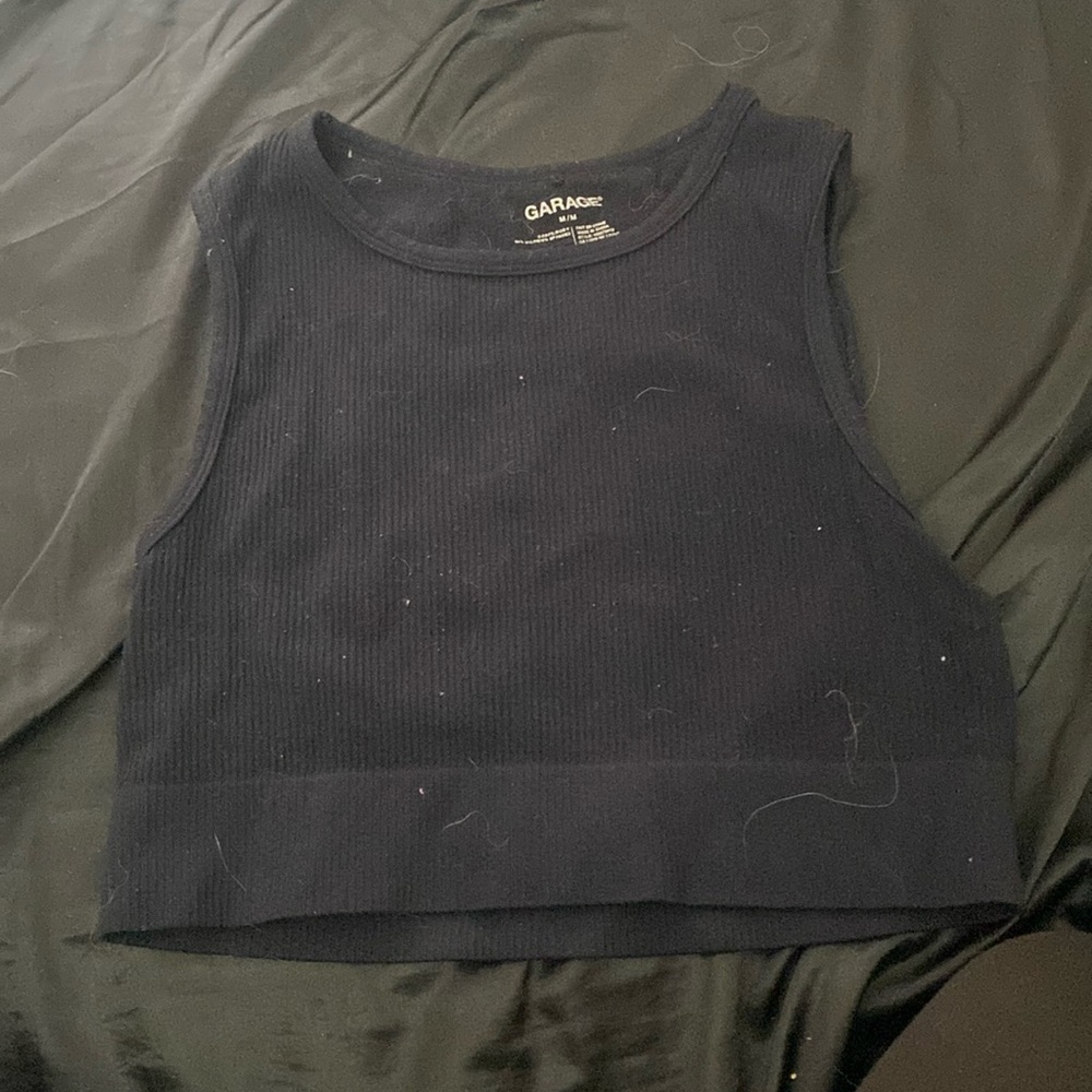 Garage Black Tank Top Size M